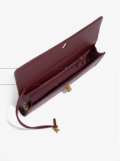 'Macey' Envelope Woven Handbag