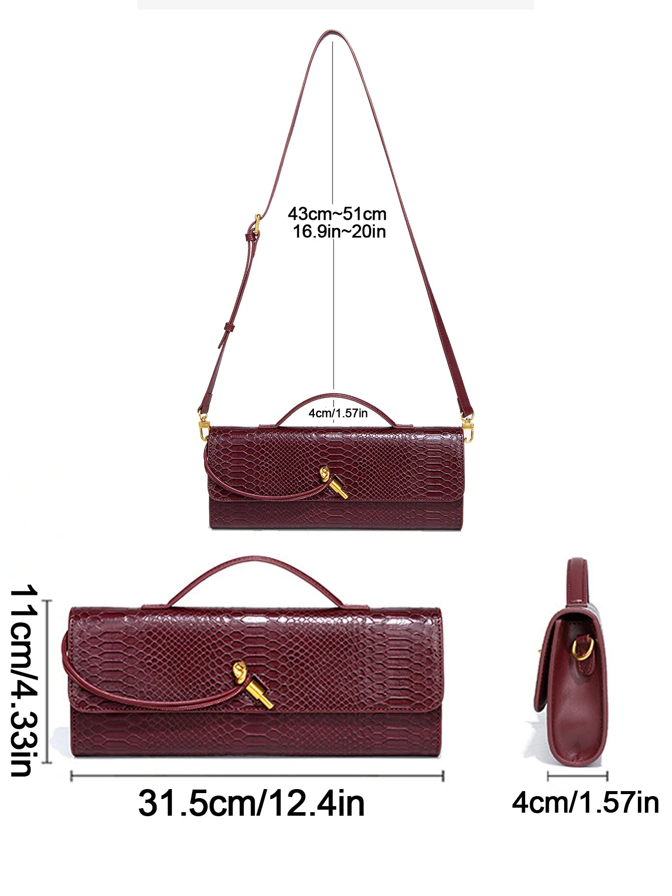'Macey' Envelope Woven Handbag