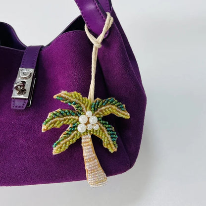 Handmade Beaded Rope Bag Charms